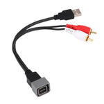 Cavo da autoradio Nissan Juke a 2 canali RCA + dati USB, For Nissan Juke