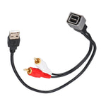 Cavo da autoradio Nissan Juke a 2 canali RCA + dati USB, For Nissan Juke