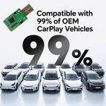 Modulo adattatore PCB per CarPlay wireless per auto cablate OEM, con chip intelligente WiFi a 5,8 GHz e Bluetooth.