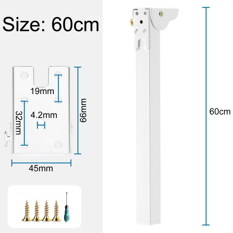 Gambe di supporto in metallo pieghevoli per tavolo, ideali per scrivania da computer e tavolo da campeggio., 15cm, 20cm, 25cm, 30cm, 32cm, 35cm, 40cm, 45cm, 50cm, 55cm, 60cm, 65cm, 70cm, 25cm White, 30cm White, 35cm White, 40cm White, 45cm White       ...
