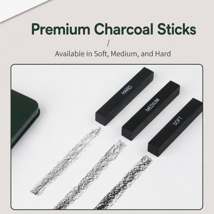 Set di matite da disegno con astuccio in metallo, matite in grafite e carboncino e kit di accessori artistici, Giorgione 10 In 1, Giorgione  12 In 1, Giorgione  19 In 1, Giorgione 27 In 1