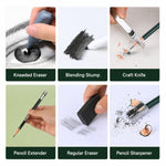 Set di matite da disegno con astuccio in metallo, matite in grafite e carboncino e kit di accessori artistici, Giorgione 10 In 1, Giorgione  12 In 1, Giorgione  19 In 1, Giorgione 27 In 1