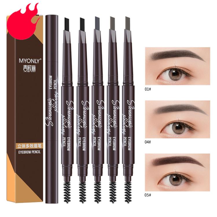 Set di matite per sopracciglia a doppia punta MYONLY con scovolino, 2 Black+2 Deep Coffee+1 Grey, 2 Deep Coffee+2 Grey+1 Black, 2 Black+2 Light Coffee+1 Grey, 2 Black+2 Medium Coffee+1 Grey, 1 Black+3 Light Coffee+1 Grey, 1 Black+3 Deep Coffee+1 Grey  ...
