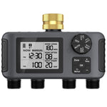 Timer programmabile per tubo da giardino a 4 zone, con 4 uscite, funzione di ritardo pioggia e blocco di sicurezza per bambini., SGW18