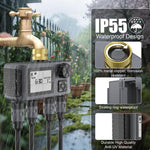 Timer programmabile per tubo da giardino a 4 zone, con 4 uscite, funzione di ritardo pioggia e blocco di sicurezza per bambini., SGW18
