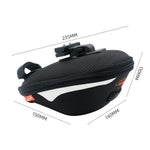 Borsa sottosella rigida a sgancio rapido IBETA, resistente all'acqua, per bici da strada., SB8 Plastic Base, SB9 Binding Buckle