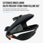 Borsa sottosella rigida a sgancio rapido IBETA, resistente all'acqua, per bici da strada., SB8 Plastic Base, SB9 Binding Buckle