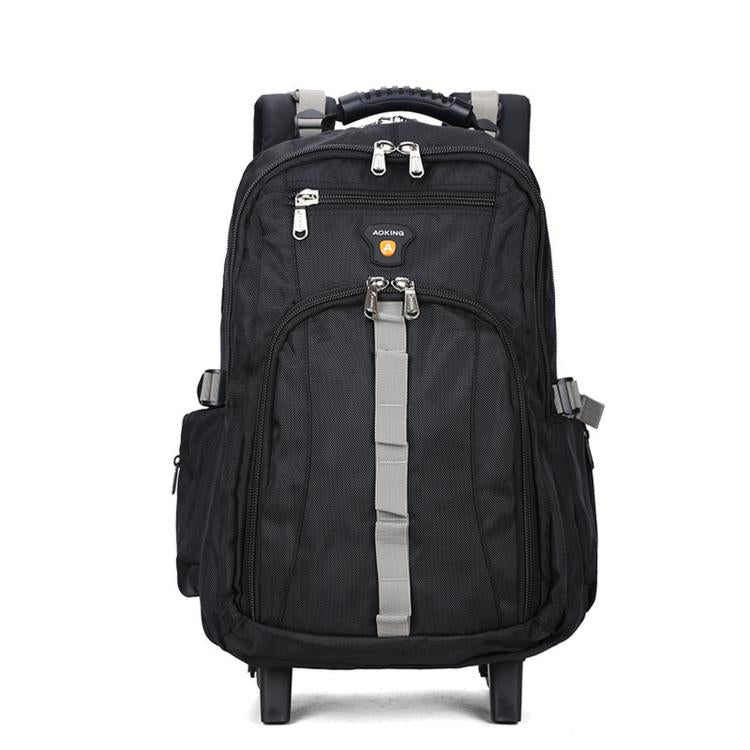 Zaino con ruote, resistente all'acqua, zaino da lavoro, da viaggio, per la scuola, AOKING HLN4558 Large, AOKING HLN4557 Small