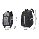 Zaino con ruote, resistente all'acqua, zaino da lavoro, da viaggio, per la scuola, AOKING HLN4558 Large, AOKING HLN4557 Small