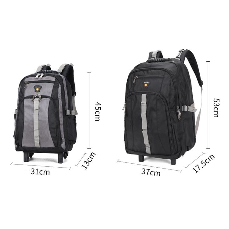 Zaino con ruote, resistente all'acqua, zaino da lavoro, da viaggio, per la scuola, AOKING HLN4558 Large, AOKING HLN4557 Small