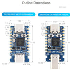 Scheda di sviluppo mini dual-core Waveshare RP2350 per Raspberry Pi