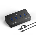Hub USB 3.0 a 4 porte Blueendless con 2 USB-A e 2 USB-C 1m 2-in-1 Cable