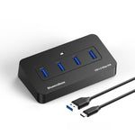 Hub USB 3.0 a 4 porte Blueendless con 2 USB-A e 2 USB-C 1m 2-in-1 Cable