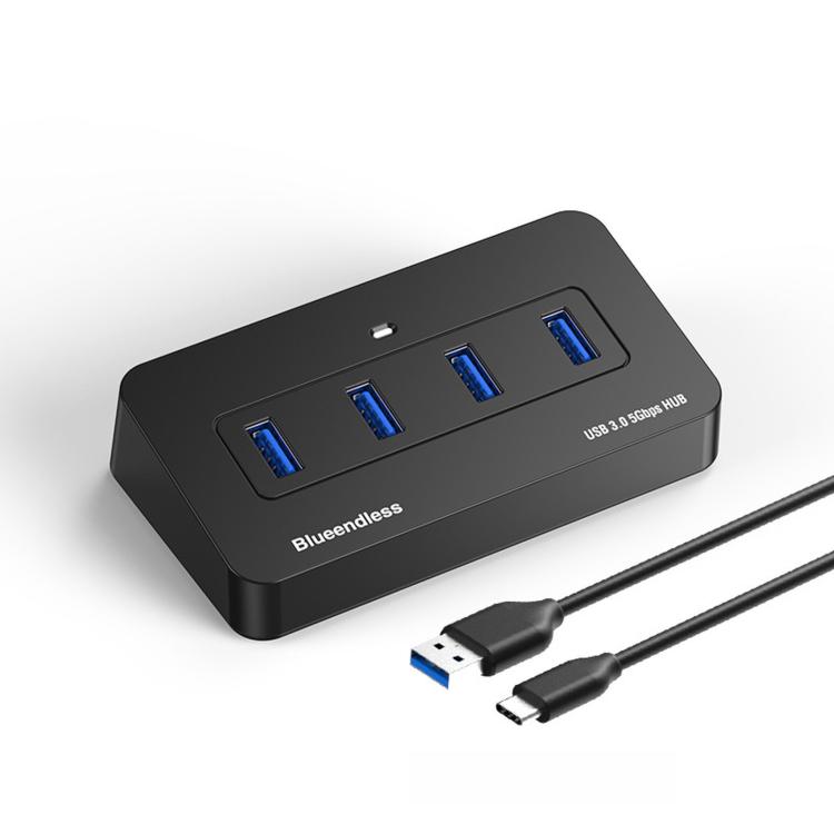 Hub USB 3.0 a 4 porte Blueendless con 2 USB-A e 2 USB-C 1m 2-in-1 Cable