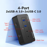 Hub USB 3.0 a 4 porte Blueendless con 2 USB-A e 2 USB-C 1m 2-in-1 Cable