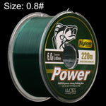 Filo da pesca in nylon Kwdiss da 220 m, ideale per la pesca a spinning e in mare, per lanci lunghi., 0.8#, 1.0#, 1.2#, 1.5#, 2.0#, 2.5#, 3.0#, 3.5#