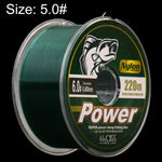 Filo da pesca in nylon Kwdiss da 220 m, ideale per la pesca a spinning e in mare, per lanci lunghi., 4.0#, 4.5#, 5.0#, 6.0#, 7.0#, 8.0#