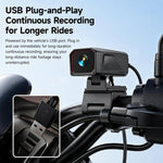 Telecamera da cruscotto per moto D8, impermeabile IPX5, con risoluzione 2K e controllo tramite app Wi-Fi.