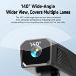 Telecamera da cruscotto per moto D8, impermeabile IPX5, con risoluzione 2K e controllo tramite app Wi-Fi.