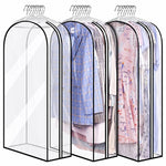 Copertura trasparente per asta porta abiti da appendere, organizer per vestiti, 60x25x110cm, 60x25x130cm, 60x25x153cm