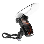 Supporto per telefono da moto e scooter elettrico con parasole e copertura antipioggia., ZYM-MT, ZYM-MTC, ZYM-MTH, ZYM-MTHC, ZYM-DC