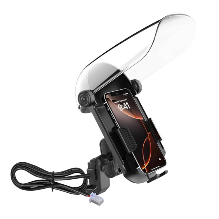 Supporto per telefono da moto e scooter elettrico con parasole e copertura antipioggia., ZYM-MT, ZYM-MTC, ZYM-MTH, ZYM-MTHC, ZYM-DC