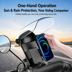 Supporto per telefono da moto e scooter elettrico con parasole e copertura antipioggia., ZYM-MT, ZYM-MTC, ZYM-MTH, ZYM-MTHC, ZYM-DC