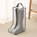 Sacchetti trasparenti per riporre gli stivali, impermeabili, antipolvere, con maniglia e cerniera., 28x20x28cm Gray, 28x20x28cm Black, 28x20x48cm Gray, 28x20x48cm Black, 20x40cm Gray, 20x40cm Black