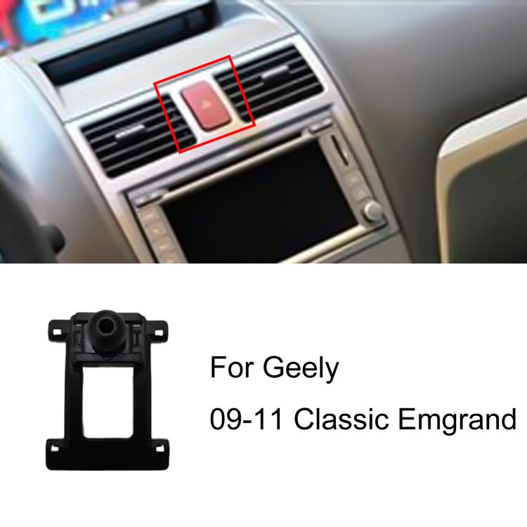 Base per supporto telefono auto Geely per guidatore sinistro, 09-11 Classic Emgrand, 12-13 Classic Emgrand, 14-16 Emgrand, 15-16 Borui, 15-21 Boyue, 16-21 Emgrand GS / 17-21 Emgrand GL, 17-20 Vision X3 / 21 Vision Pro (Ride-hailing)                    ...