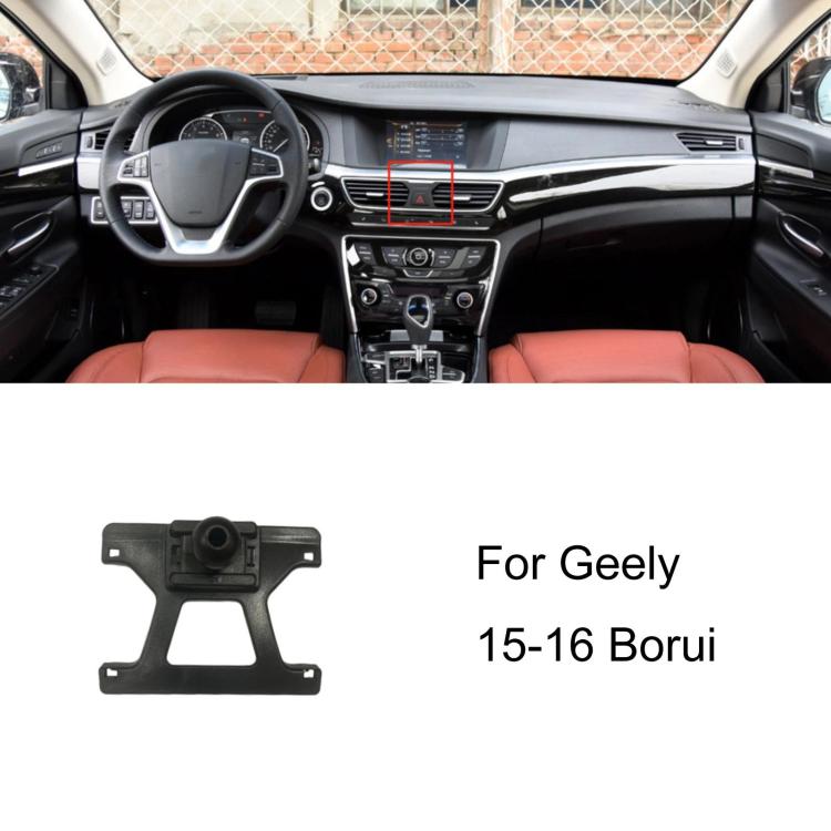 Base per supporto telefono auto Geely per guidatore sinistro, 09-11 Classic Emgrand, 12-13 Classic Emgrand, 14-16 Emgrand, 15-16 Borui, 15-21 Boyue, 16-21 Emgrand GS / 17-21 Emgrand GL, 17-20 Vision X3 / 21 Vision Pro (Ride-hailing)                    ...