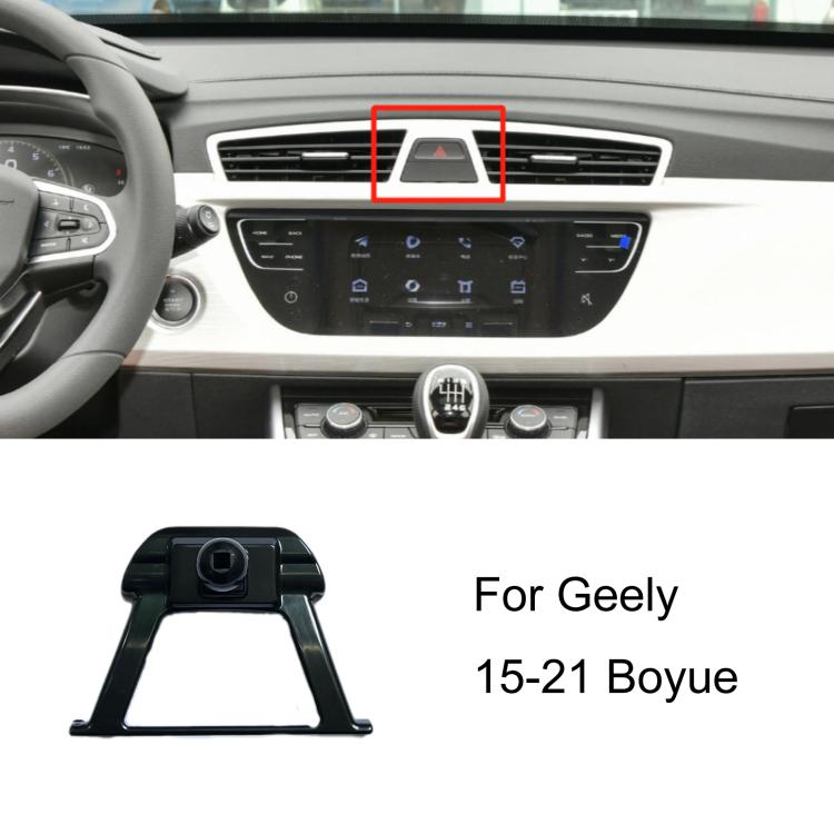 Base per supporto telefono auto Geely per guidatore sinistro, 09-11 Classic Emgrand, 12-13 Classic Emgrand, 14-16 Emgrand, 15-16 Borui, 15-21 Boyue, 16-21 Emgrand GS / 17-21 Emgrand GL, 17-20 Vision X3 / 21 Vision Pro (Ride-hailing)                    ...