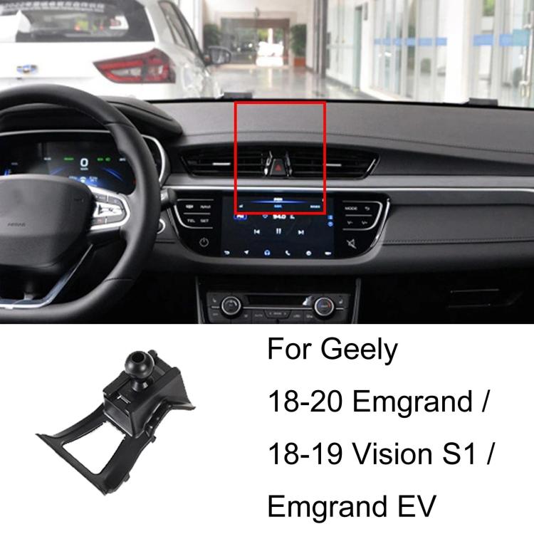 Base per supporto telefono auto Geely per guidatore sinistro, 09-11 Classic Emgrand, 12-13 Classic Emgrand, 14-16 Emgrand, 15-16 Borui, 15-21 Boyue, 16-21 Emgrand GS / 17-21 Emgrand GL, 17-20 Vision X3 / 21 Vision Pro (Ride-hailing)                    ...