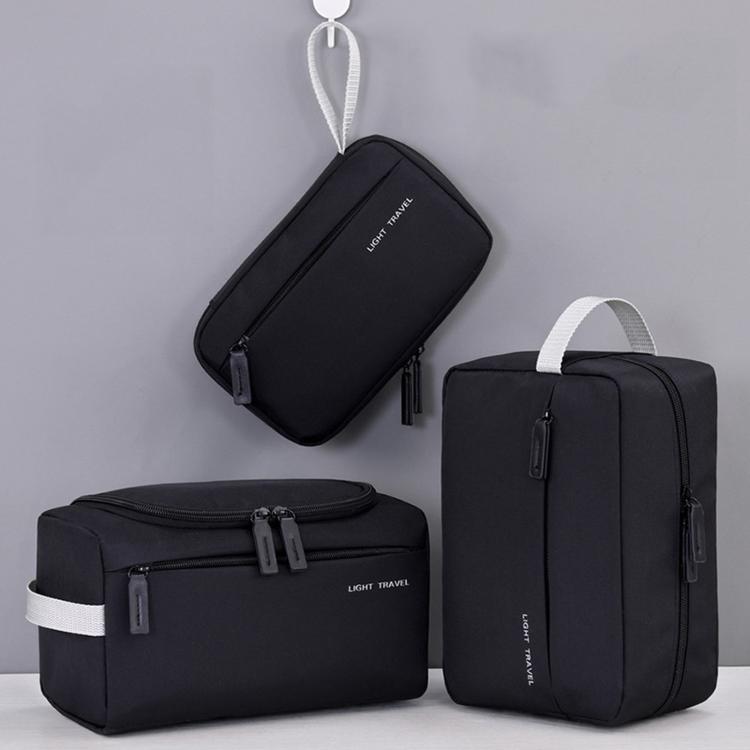 Borsa da toilette da uomo resistente all'acqua, leggera, portatile, organizer da viaggio., Large Black, Medium Black, Small Black, 3-Piece Set Black, Large Navy Blue, Medium Navy Blue, Small Navy Blue, 3-Piece Set Navy Blue