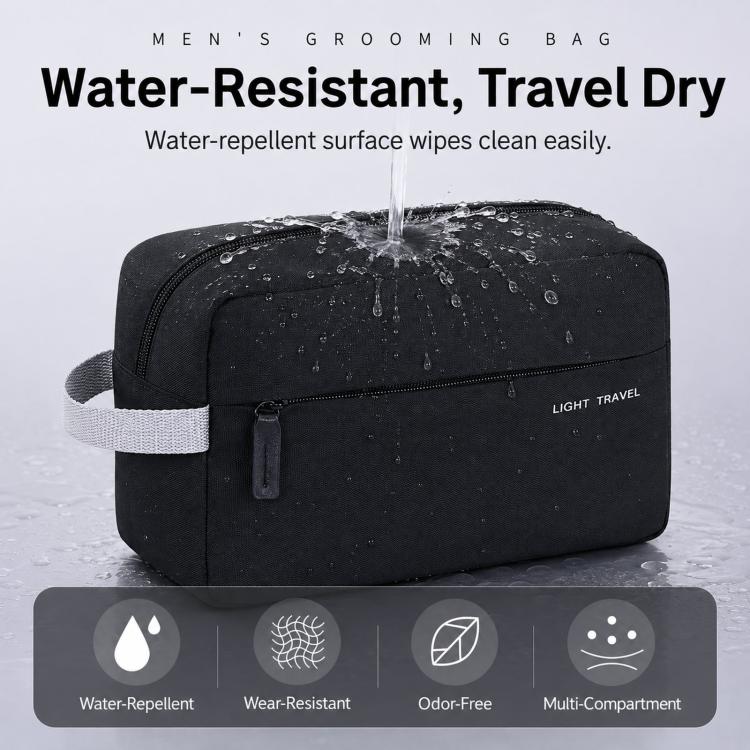 Borsa da toilette da uomo resistente all'acqua, leggera, portatile, organizer da viaggio., Large Black, Medium Black, Small Black, 3-Piece Set Black, Large Navy Blue, Medium Navy Blue, Small Navy Blue, 3-Piece Set Navy Blue