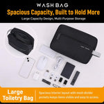Borsa da toilette da uomo resistente all'acqua, leggera, portatile, organizer da viaggio., Large Black, Medium Black, Small Black, 3-Piece Set Black, Large Navy Blue, Medium Navy Blue, Small Navy Blue, 3-Piece Set Navy Blue