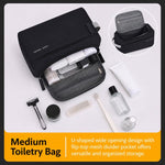 Borsa da toilette da uomo resistente all'acqua, leggera, portatile, organizer da viaggio., Large Black, Medium Black, Small Black, 3-Piece Set Black, Large Navy Blue, Medium Navy Blue, Small Navy Blue, 3-Piece Set Navy Blue