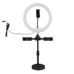Supporto da tavolo per live streaming con luce ad anello USB