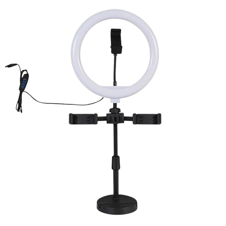 Supporto da tavolo per live streaming con luce ad anello USB