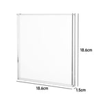 Cornice porta dischi in vinile da 7 pollici in acrilico trasparente, da appendere alla parete, con contenitore e ripiano espositivo., 7 inch Vinyl Shelf