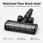 Spazzola motorizzata per pavimenti con luci LED per aspirapolvere Dreame R10 / R20 / R30 / T20 / T30 Z6 con rullo morbido, Z6 Brush Head (Deep Grey), Z6 Brush Head (White)