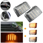 Coppia di indicatori di direzione a LED dinamici per specchietti laterali per Fiat Ducato / Peugeot Boxer / Ram ProMaster / Citroen Jumper Relay 2006-2019