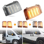 Coppia di indicatori di direzione a LED dinamici per specchietti laterali per Fiat Ducato / Peugeot Boxer / Ram ProMaster / Citroen Jumper Relay 2006-2019