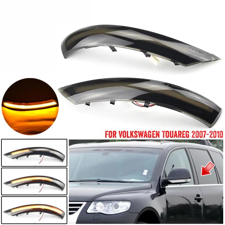 Coppia di indicatori di direzione a LED dinamici per specchietti laterali Volkswagen Touareg 2007-2010, For Volkswagen Touareg 2007-2010