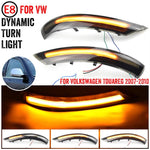 Coppia di indicatori di direzione a LED dinamici per specchietti laterali Volkswagen Touareg 2007-2010, For Volkswagen Touareg 2007-2010