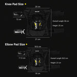 Indumento protettivo per motociclisti con fibbia a sgancio rapido, SULAITE Knee Pads 2-Piece Set, SULAITE Elbow Pads 2-Piece Set, SULAITE Knee & Elbow 4-Piece Set
