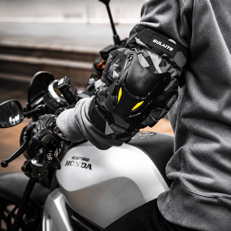 Indumento protettivo per motociclisti con fibbia a sgancio rapido, SULAITE Knee Pads 2-Piece Set, SULAITE Elbow Pads 2-Piece Set, SULAITE Knee & Elbow 4-Piece Set