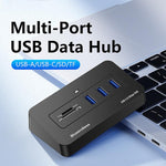 Hub Blueendless a 5 porte con 3 porte USB 3.0 e lettore schede SD/TF con cavo 2