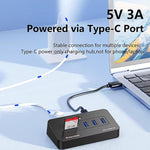 Hub Blueendless a 5 porte con 3 porte USB 3.0 e lettore schede SD/TF con cavo 2