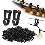 50 pezzi/confezione Clip per luci natalizie Ganci per grondaie per luci decorative da esterno, Gutter Hooks
