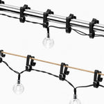 50 pezzi/confezione Clip per luci natalizie Ganci per grondaie per luci decorative da esterno, Gutter Hooks